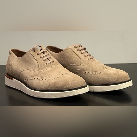 NEW ALLEN EDMONDS SHOES 9.5 STRAND SNEAKER SNUFF SUEDE LEATHER TAN MENS 9.5 D